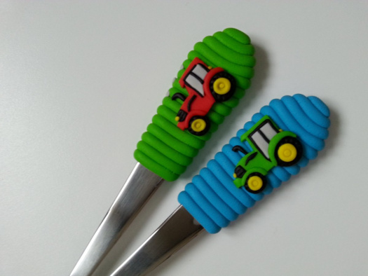 Dětská polévková lžíce traktor