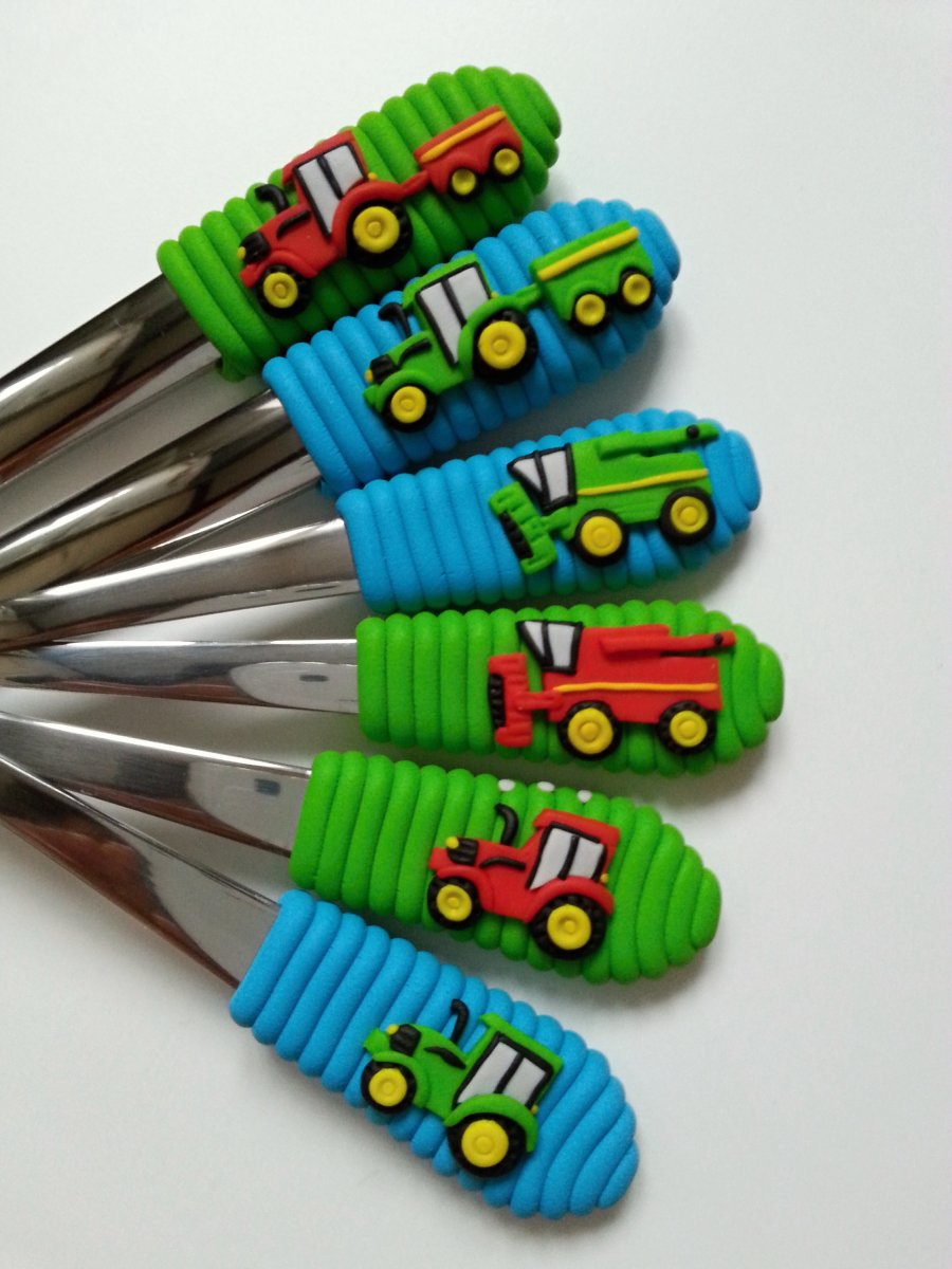 Kombajn,traktor dětská polévková lžíce