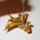 Zlatohlavý drak - Origami náušnice