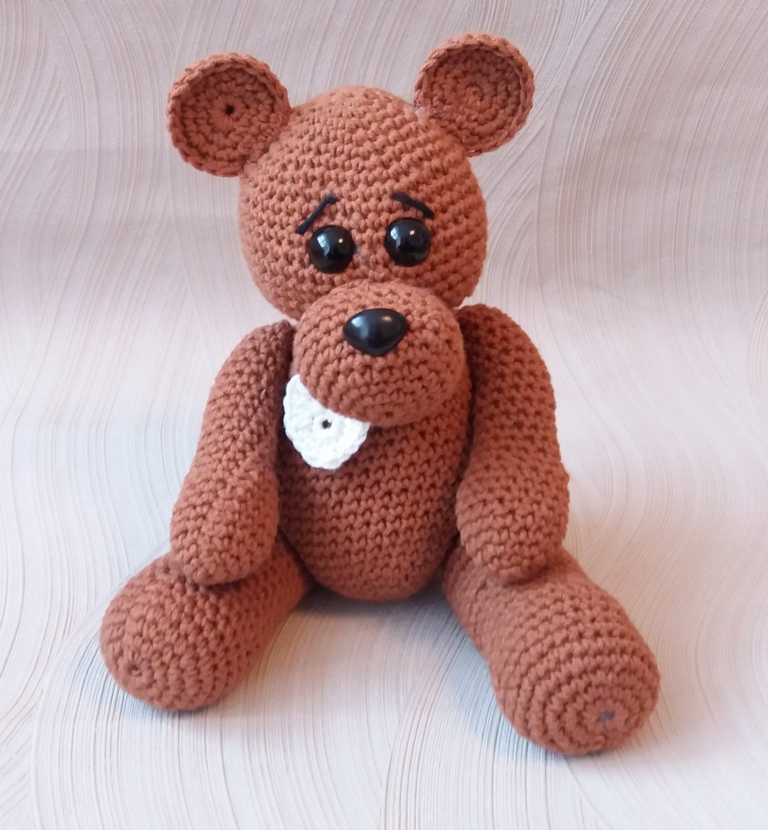 NÁVOD - Háčkovaný medvídek Mufík