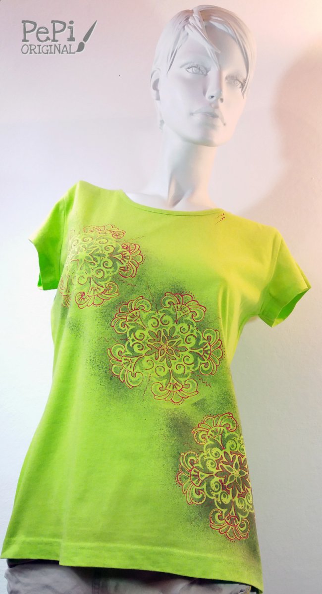 Ručně malované triko 