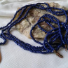 Korálkový náhrdelník s měděnou kapkou