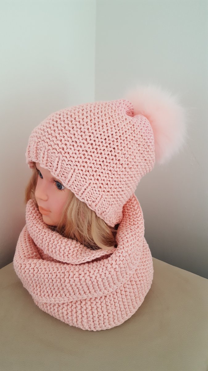 Pletená čepice + šála