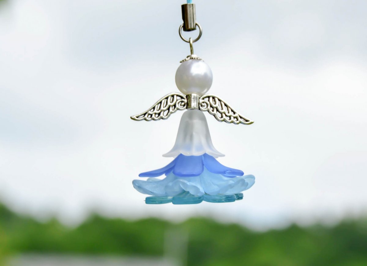 Vodní víla či anděl - přívěšek na batoh...