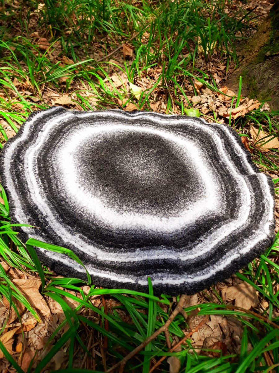 Kulatý kobereček efekt froté