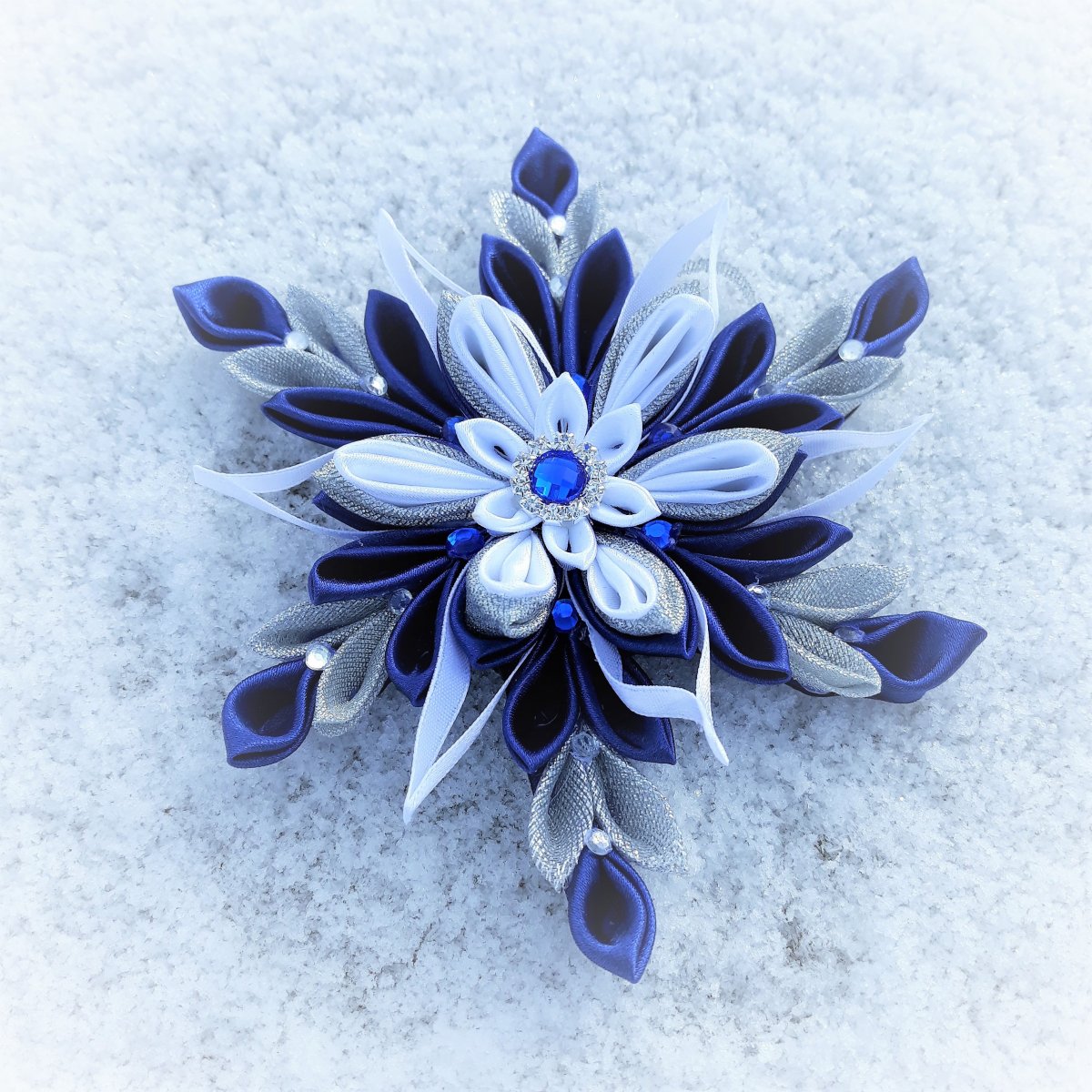 Když vločky poletují - vločka,kytička