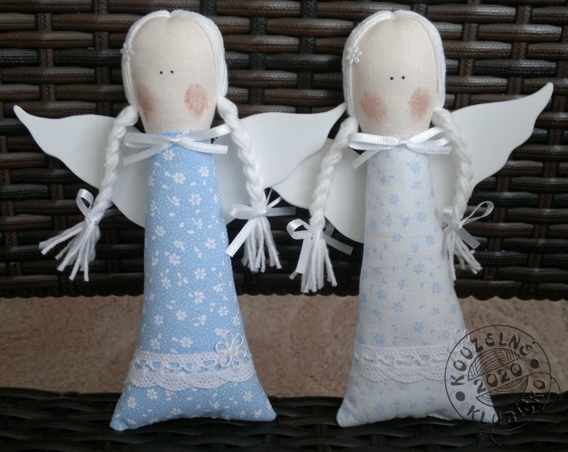 Andělka KYTIČKOVÁ - MODRÁ nebo BÍLÁ