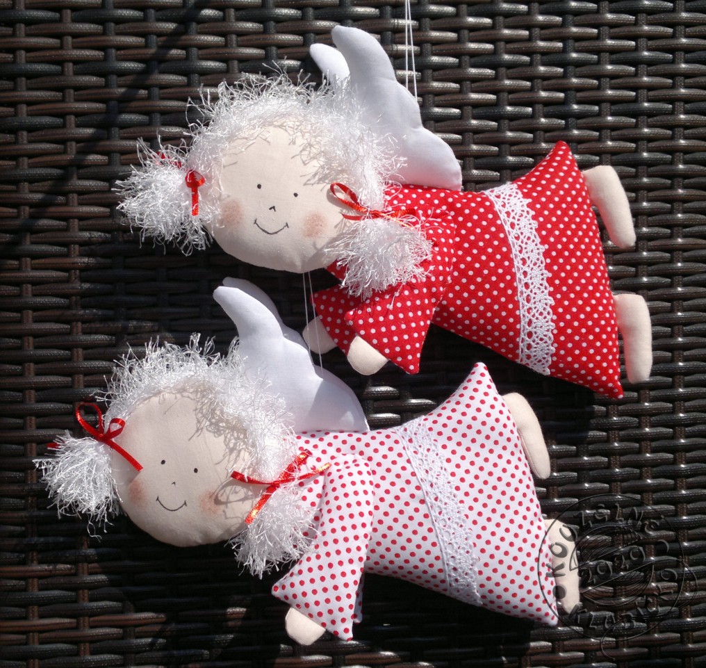 Andělka PUNTÍKATÁ - ČERVENÁ nebo BÍLÁ