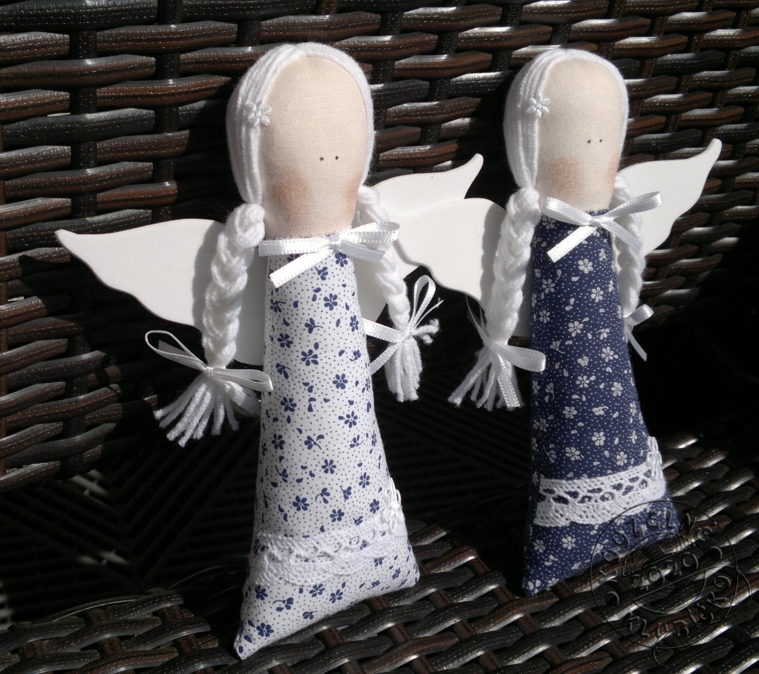 Andělka KYTIČKOVÁ - tmavě MODRÁ nebo BÍLÁ 
