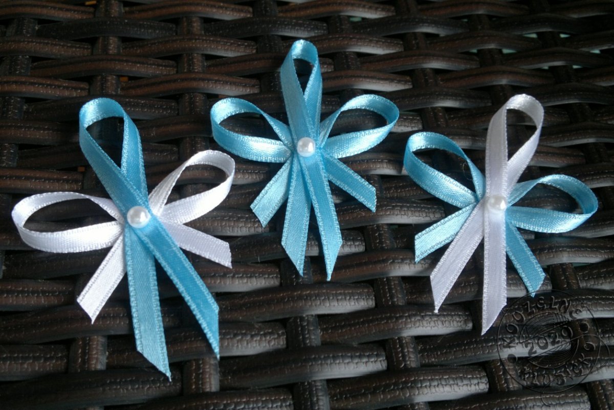 Svatební vývazek tyrkysová