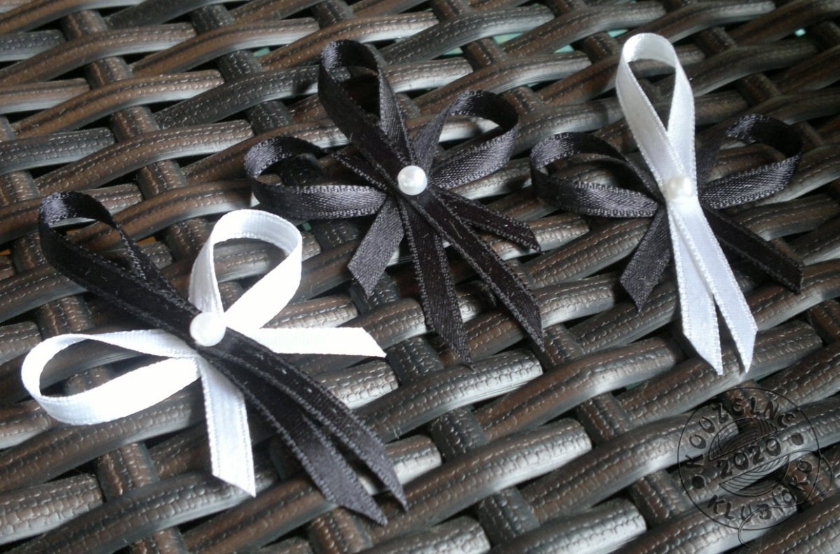 Svatební vývazek černá