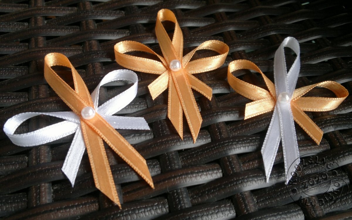 Svatební vývazek Oranžová