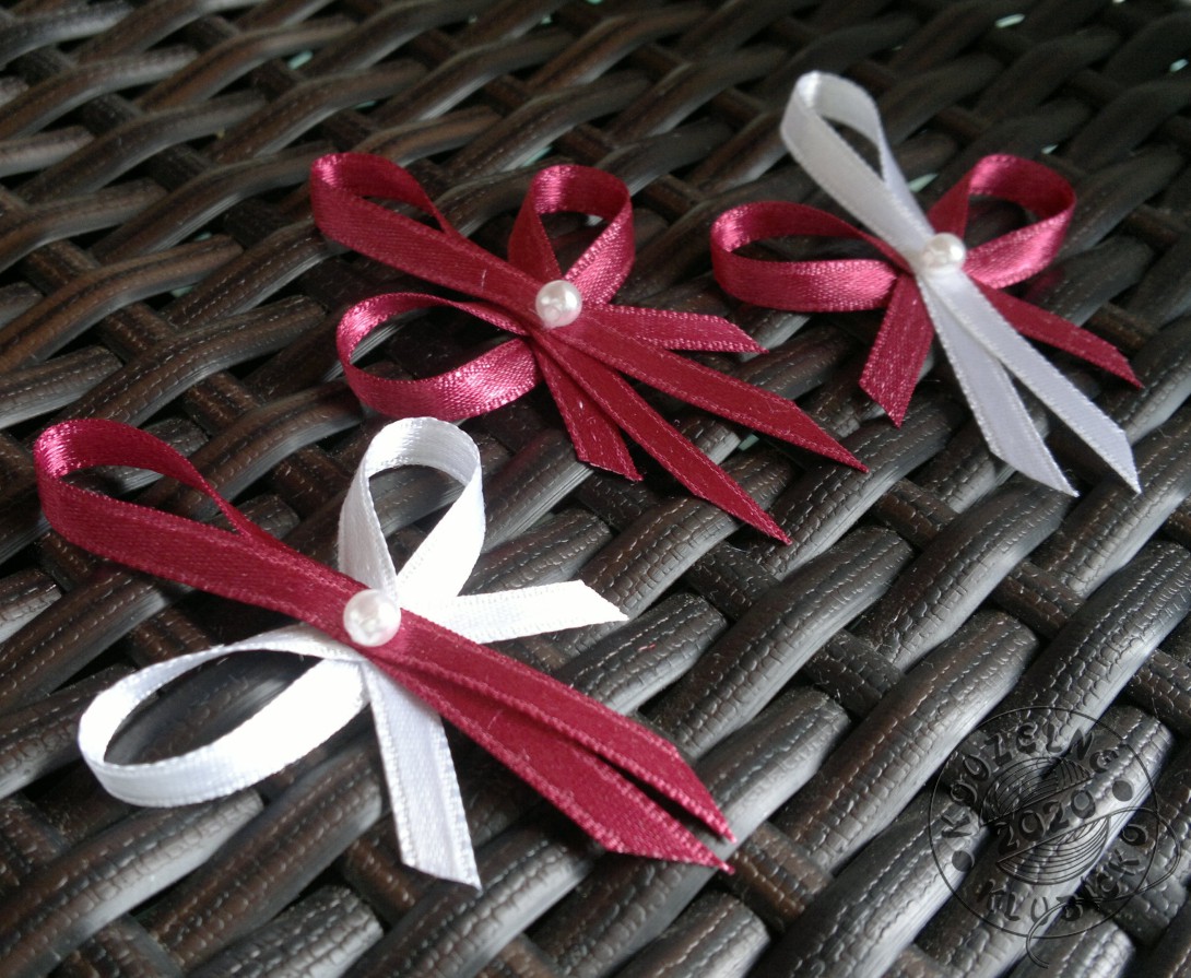 Svatební vývazek burgundská