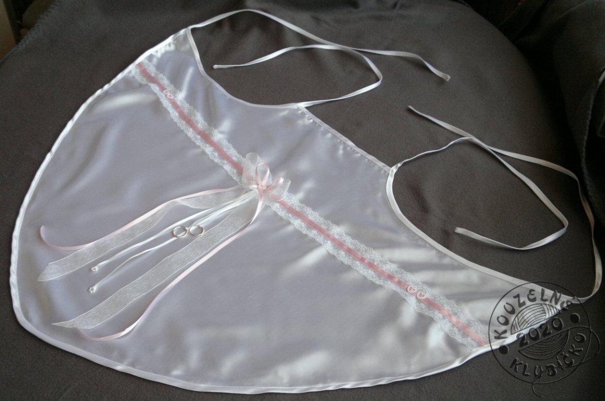 Bryndák pro novomanžele/stuhy světle růžové