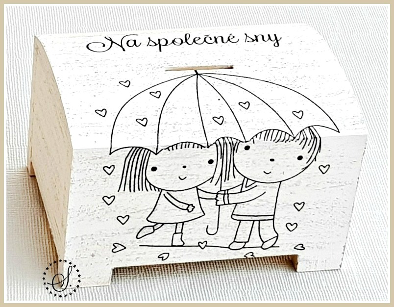 pokladnička svatební srdíčka lásky