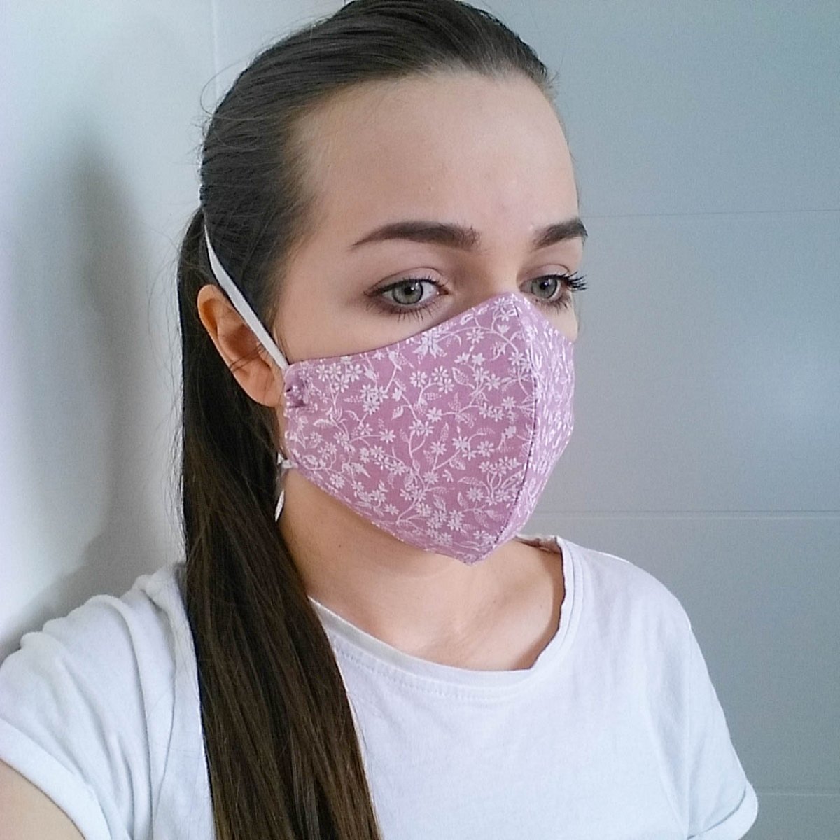 Bavlněná rouška dámská AKCE 3+1 ZDARMA