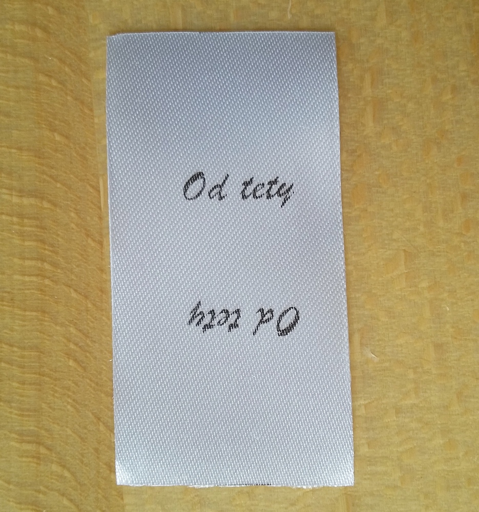 Štítek - od tety - 10 ks