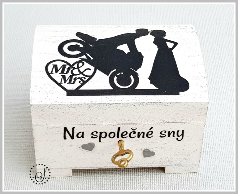 svatební truhlička na klíček