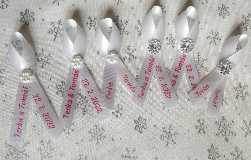 Vývazky se jménem na přání - růžový