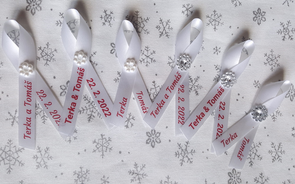 Vývazky se jménem na přání - vínový