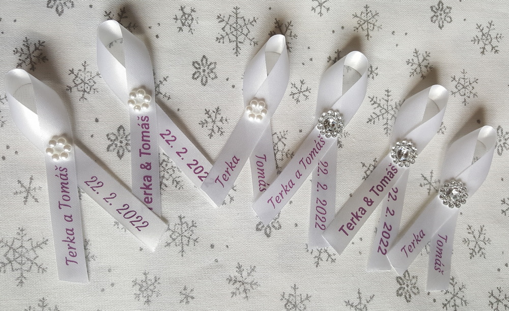 Vývazky se jménem na přání - fialový