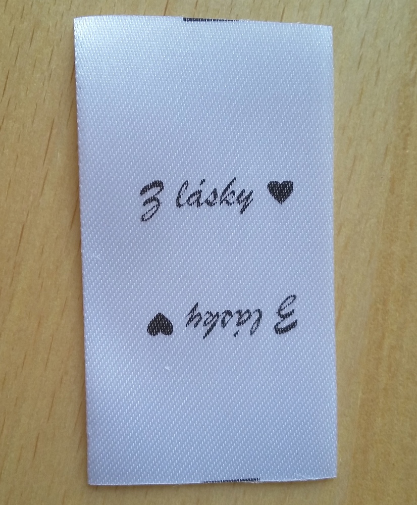 Štítek - z lásky - 10 ks