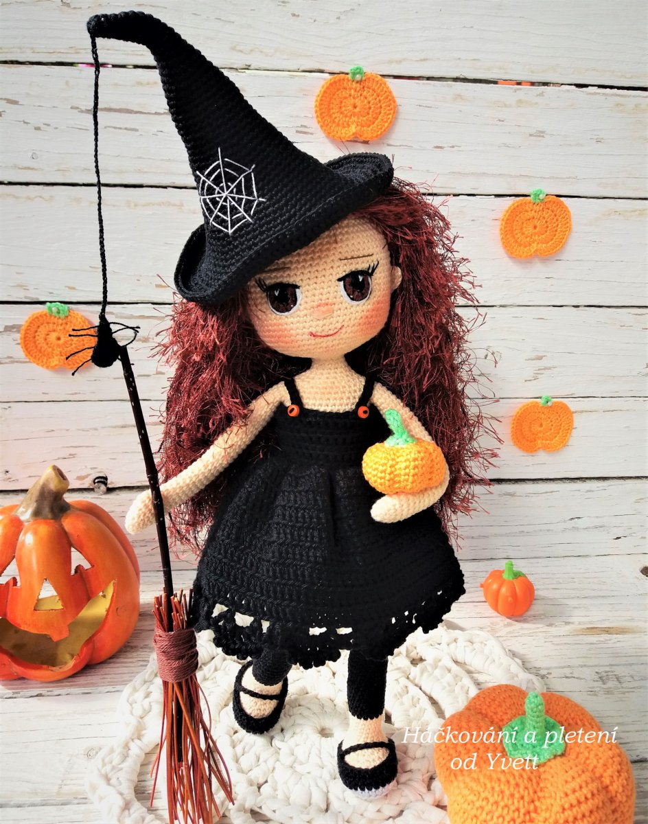 Malá čarodějka - návod na háčkování