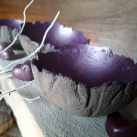 Betonové mističky "Šedá+ fialová metalíza"