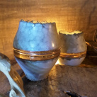 Betonový svícen "Amfora+pryskyřice"