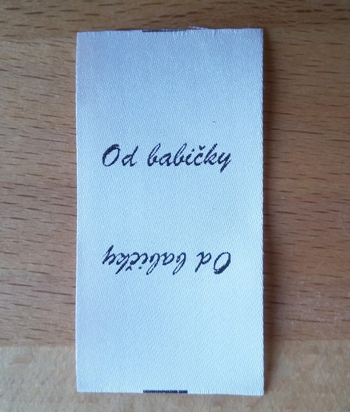 Štítek - od babičky - 10 ks