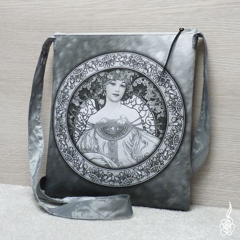 Šedobílá taška Alfons Mucha - Snění