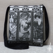 Černobílá taška Alfons Mucha