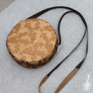 Kulatá kabelka - Zlatohnědá