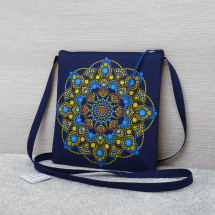 Malá kabelka s mandalou - tmavě modrá