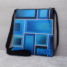 Originální taška - Modrá geometrie