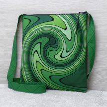 Originální taška - Zelená spirála