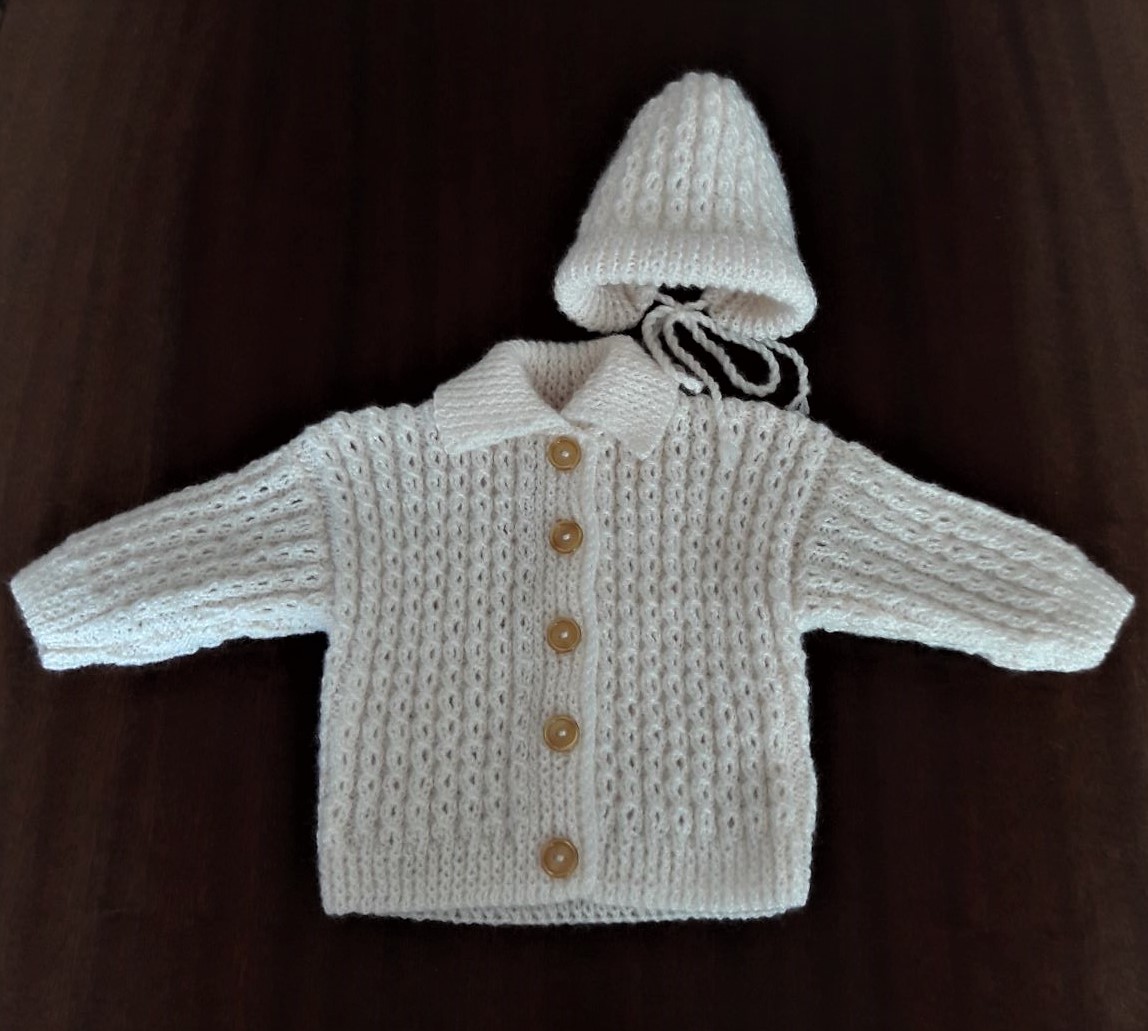 kojenecká soupravička pletená