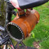 Kožená kapsička na bicykel