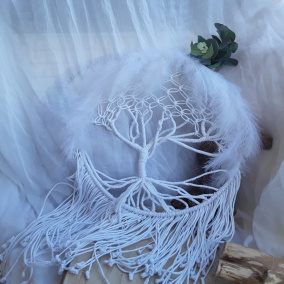 Strom života "Macramé-peří"