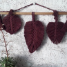 Macramé lístky " Burgunda "