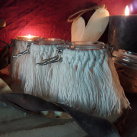 Trio dózičky s pokličkou " Macramé sukýnka "