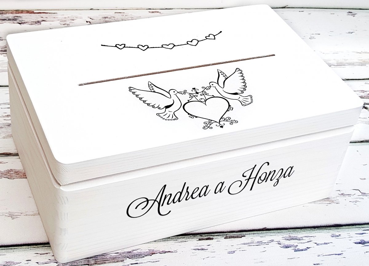 svatební truhla na přáníčka , fotky a jiné potřebné věcičky