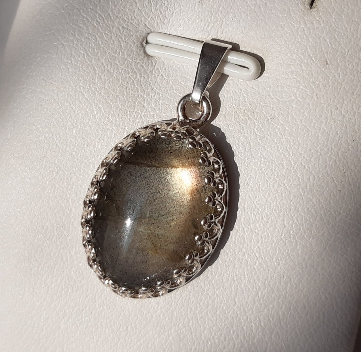 Stříbrný přívěsek labradorit Ag 925/1000