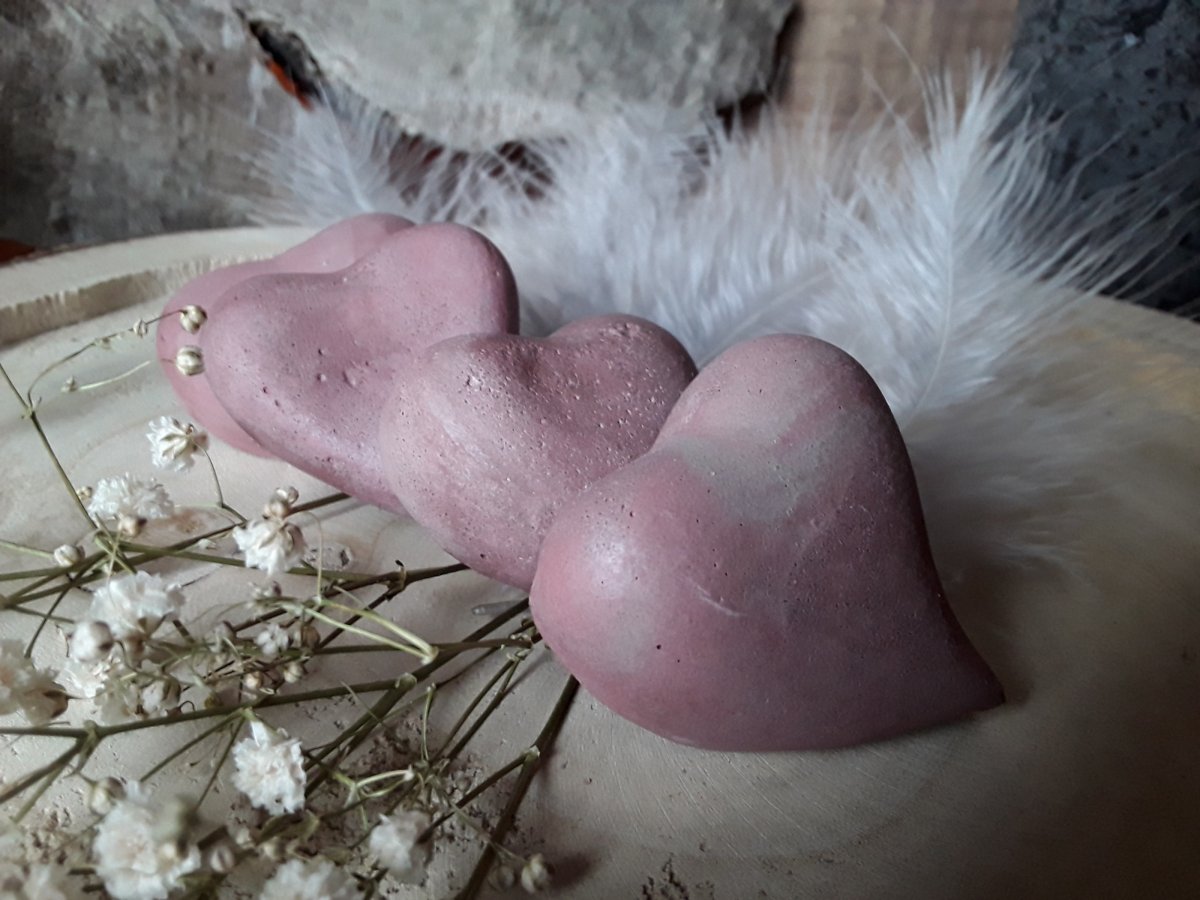 Srdce závěsné " Starorůžová "