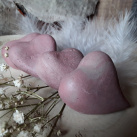 Srdce závěsné " Starorůžová "