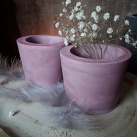 Betonový květináč " Starorůžový "