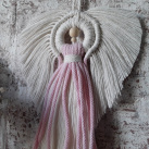 Macramé andělka se sukýnkou