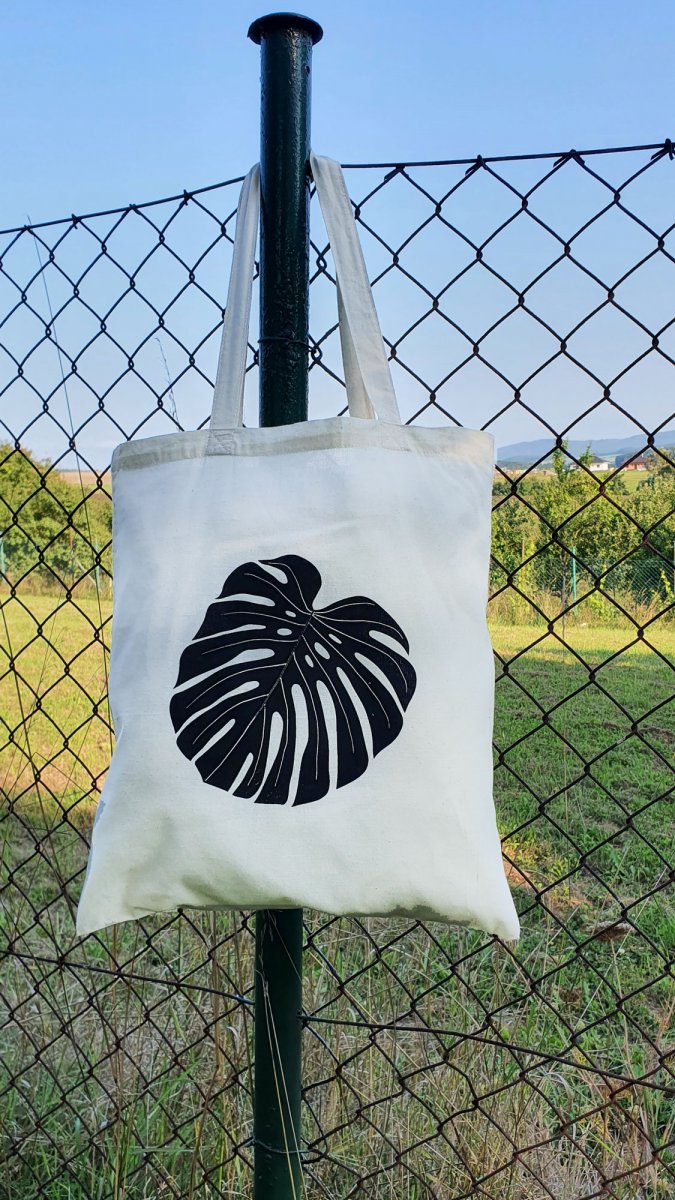 Plátěná taška Monstera