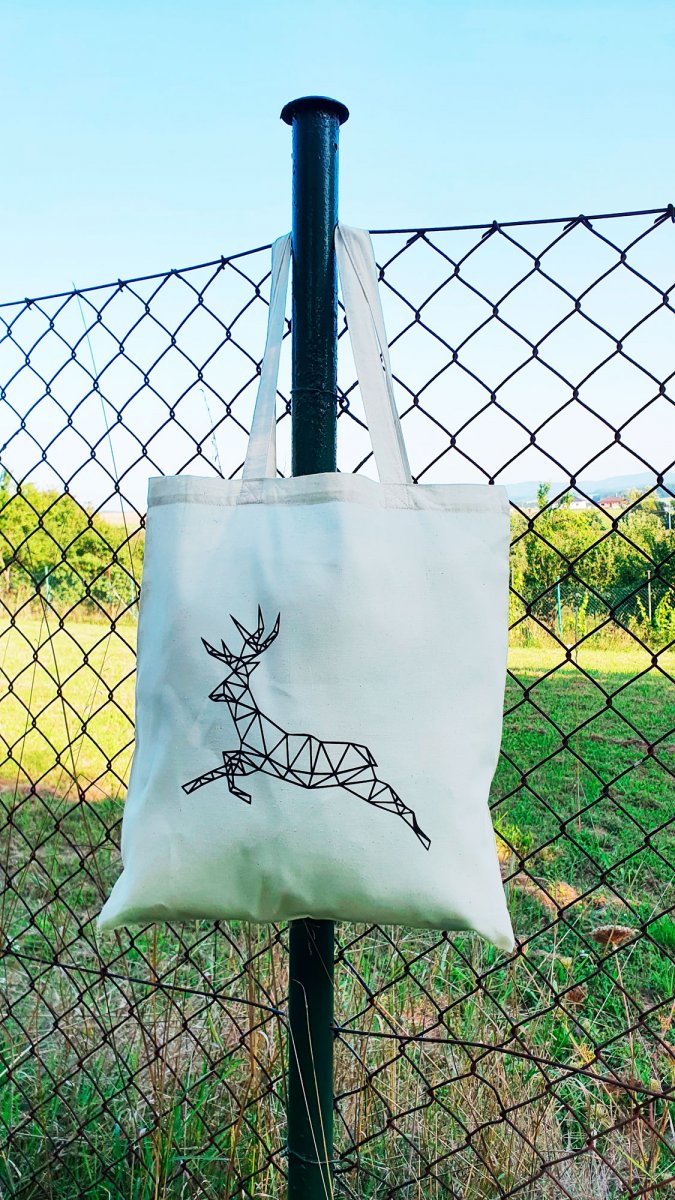 Plátěná taška Jelen ve skoku