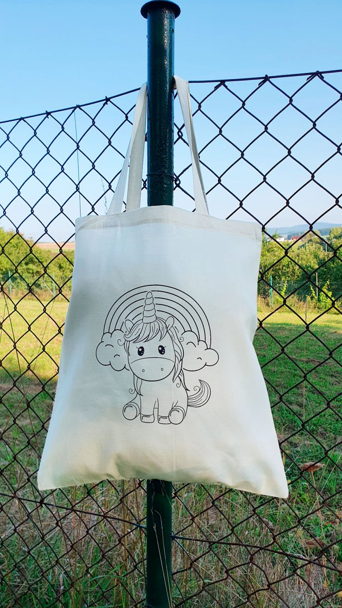 Plátěná taška Jednorožec